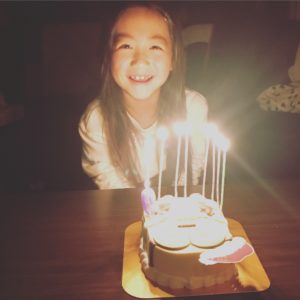 二女の9歳の誕生日