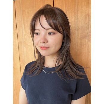 切りっぱなし×顔まわりポイントレイヤー＊