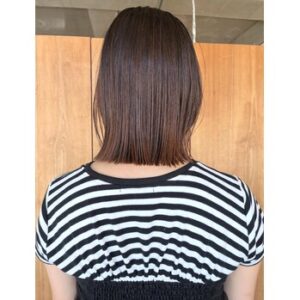 切りっぱなしボブ×髪質改善ストリートメント＊