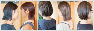 グレージュ、カーキで透明感のある髪色に☆彡